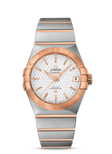 Omega Constellation Co-Axial 38 Stainless Steel / Red Gold / Silver Lozenge